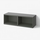 BESTÅ Frame, dark grey, wall mounted, 120x40x38 cm/BESTÅ Suspension rail x2 , 60 cm
