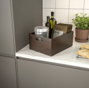 UPPDATERA Storage box, dark bamboo, 24x32x15 cm
