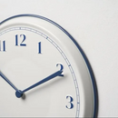 SYKOMORLÖNN wall clock , white-blue, 30 cm
