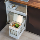 HÅLLBAR waste bin , light grey, 10 l