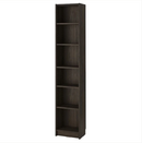 BILLY bookcase 80x28x202 dark brown/BILLY 40x28x202 cm/BILLY corner fittings , galvanised