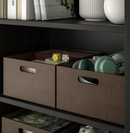 UPPDATERA Storage box, dark bamboo, 24x32x15 cm