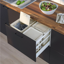 HÅLLBAR waste bin , light grey, 10 l