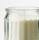 JÄMLIK scented candle in glass , light beige, 12 hr, vanilla