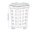 HÅLLBAR waste bin , light grey, 10 l