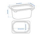 TROFAST Storage box, light blue, 42x30x23 cm