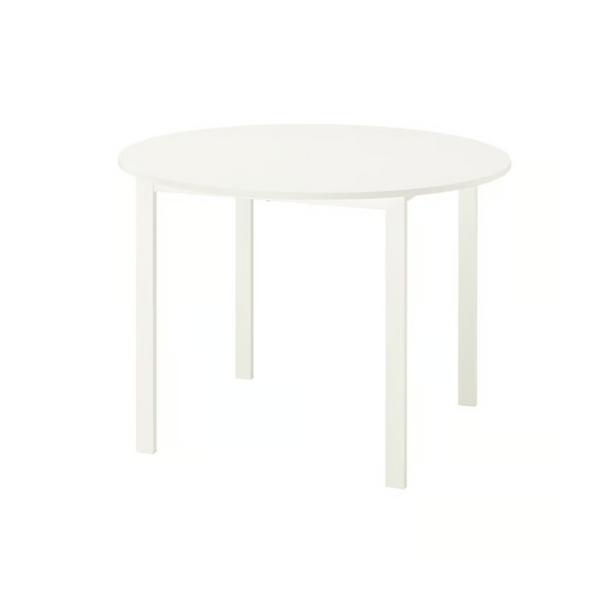 VIHALS dining table top 107 cm/VIHALS underframe , white, 74x74x73 cm