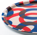 FRAMKALLA Tray, patterned, 43 cm