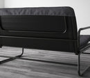 HAMMARN Sofa-bed, Knisa dark grey/black, 120 cm