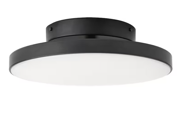 KABOMBA LED ceiling lamp, matt/black, 36 cm