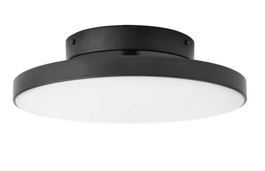 KABOMBA LED ceiling lamp, matt/black, 36 cm