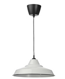 TRETTIOEN Pendant lamp, white, 38 cm