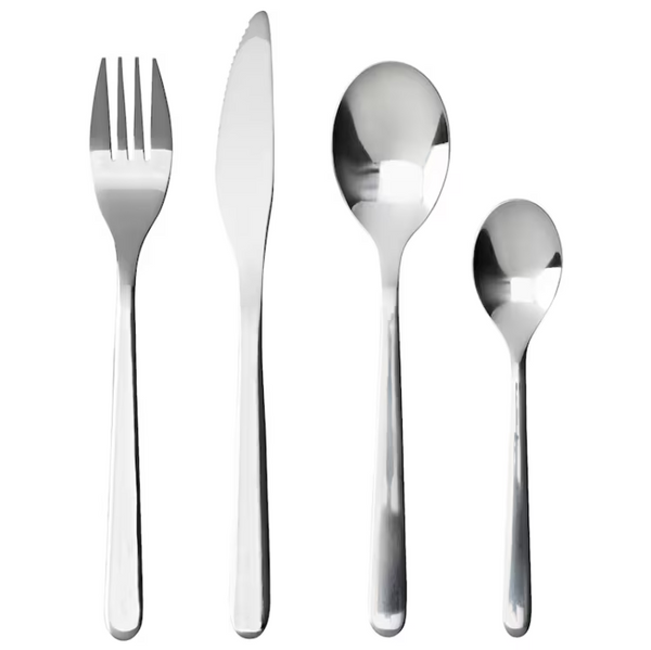 FÖRNUFT 24-piece cutlery set, stainless steel