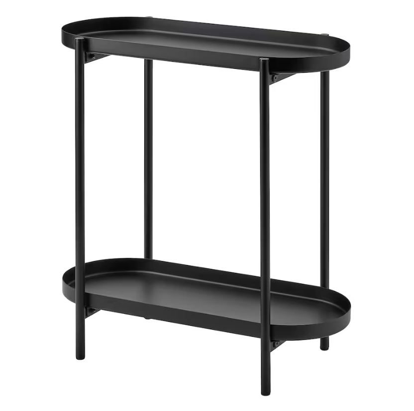 OLIVBLAD Plant stand, in/outdoor black, 56 cm