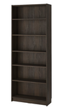 BILLY Bookcase, dark brown oak effect, 80x28x202 cm