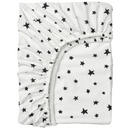 BUSENKEL Fitted sheet, star pattern/white, 90x200 cm