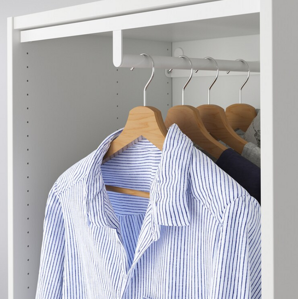 HJÄLPA Clothes rail, white, 60x40 cm