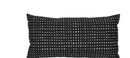 SANDMOTT lace pillow, black-white, 30x58 cm
