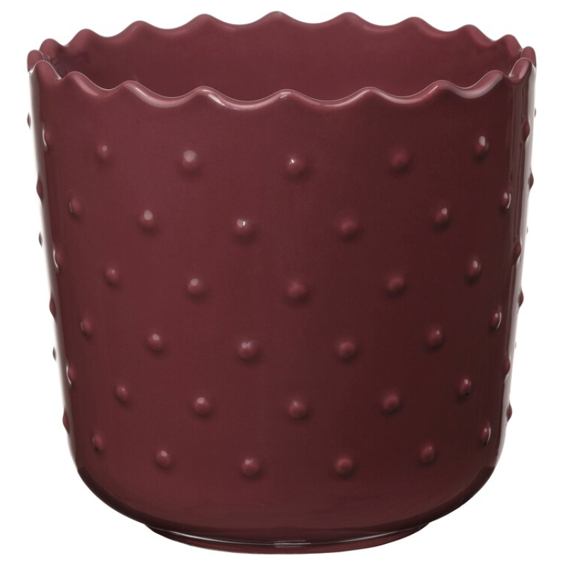 SESAMFRÖN Plant pot, in/outdoor brown-red, 9 cm