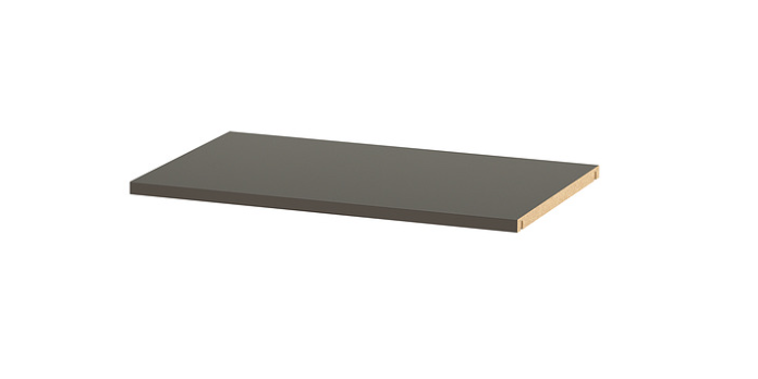 BESTÅ Shelf, dark grey, 56x36 cm