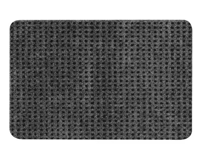 FRIKTION Door mat, grey, 38x58 cm