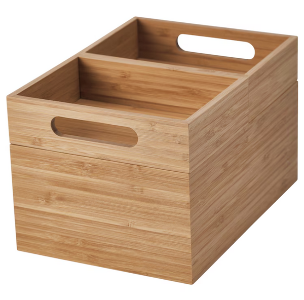 DRAGAN Box, set of 3, bamboo, 23x17x14 cm