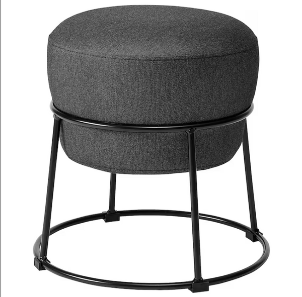 EMMISLOV Pouffe, Vissle dark grey