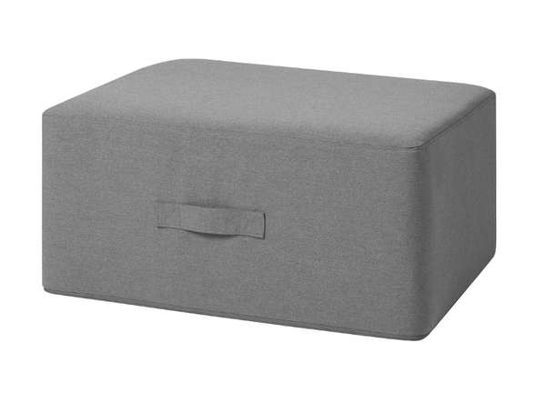 VITHALL mattress-pouffe, vissle grey, 80x200 cm