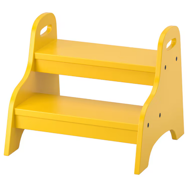TROGEN Children's step stool, yellow, 40x38x33 cm