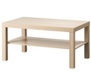 LACK Coffee table, white stained oak effect, 90x55 cm