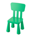 MAMMUT children's chair, high-gloss green