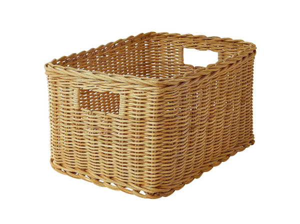 TRUMMIS basket, rattan, 25x35x20 cm