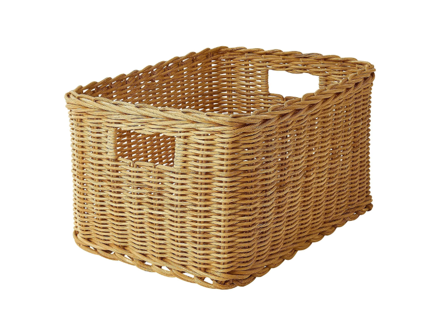 TRUMMIS basket, rattan, 25x35x20 cm