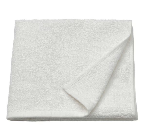 LUDDVIAL Bath towel, white, 55x120 cm