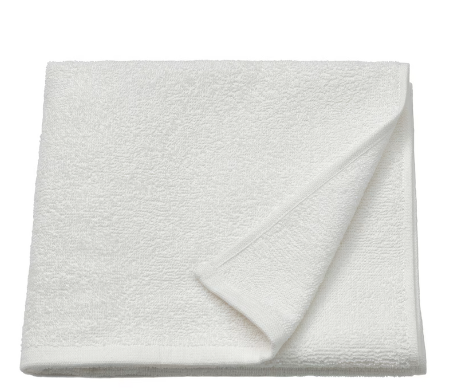 LUDDVIAL Bath towel, white, 55x120 cm