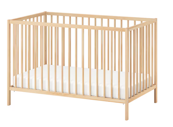 SNIGLAR Cot, beech, 60x120 cm