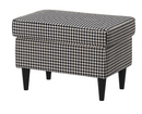 STRANDMON pouffe, vibberbo black/beige