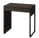 MICKE Desk, black-brown, 73x50 cm