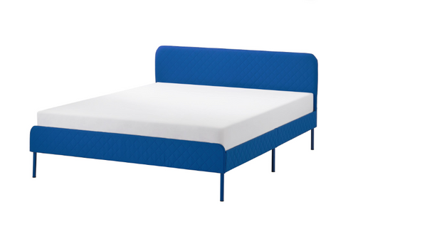 SLATTUM upholstered bed frame, 140x200 cm