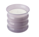 JÄMNMOD Scented candle in glass, Sweet pea/purple, 50 hr