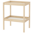 SNIGLAR Changing table, beech/white, 72x53 cm