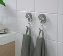 KROKFJORDEN Hook with suction cup, zinc plated, set of 2