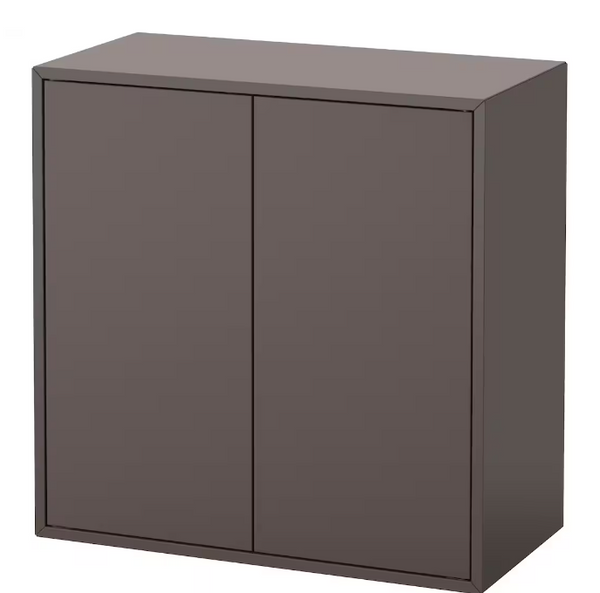 EKET Cabinet with 2 doors and shelf, dark gray, 70x35x70 cm  (27 1/2x13 3/4x27 1/2 ")