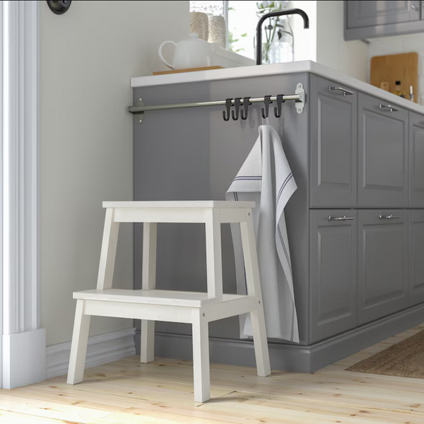 BEKVÄM Step stool, white, 50 cm