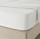 FÄRGMÅRA Fitted sheet, white, 90x200 cm
