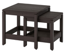 HAVSTA Nesting tables, set of 2, dark brown