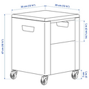 TROTTEN Module on wheels, anthracite, 35x47 cm