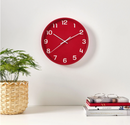 PLUTTIS wall clock, red, 28 cm