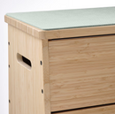 DAJLIEN Bench with storage, bamboo, 100x30x37 cm