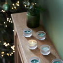 VINTERFINT Scented tealights candle in metal cup, Winter fir/green, 3.5 hr